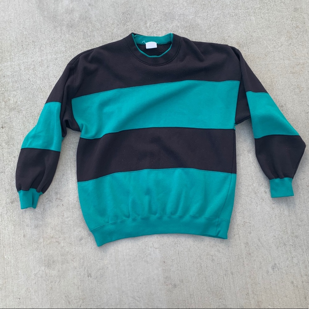 XL Crewneck Striped Sweater